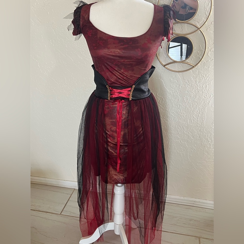 WOMENS CHARMING DEVIL COSTUME - Picture 1 of 10